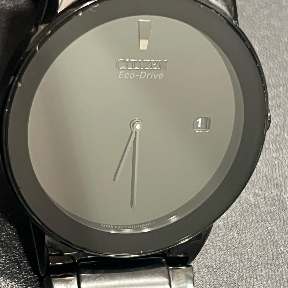 Citizen Eco-Drive Axiom Black Out Stainless Men's Watch - J165-S086892 - Picture 2 of 5